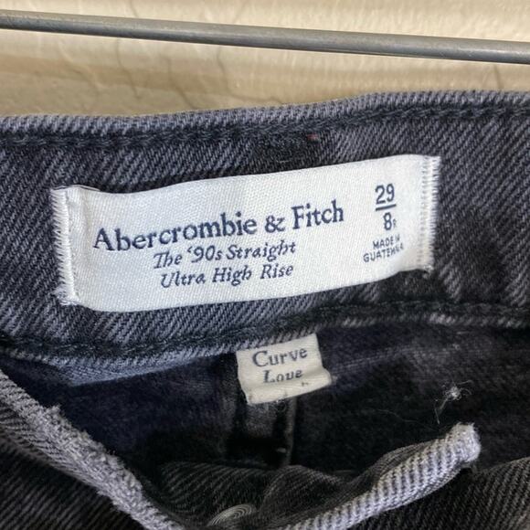 Abercrombie curve love 90s straight ultra high rise jeans - Picture 3 of 8